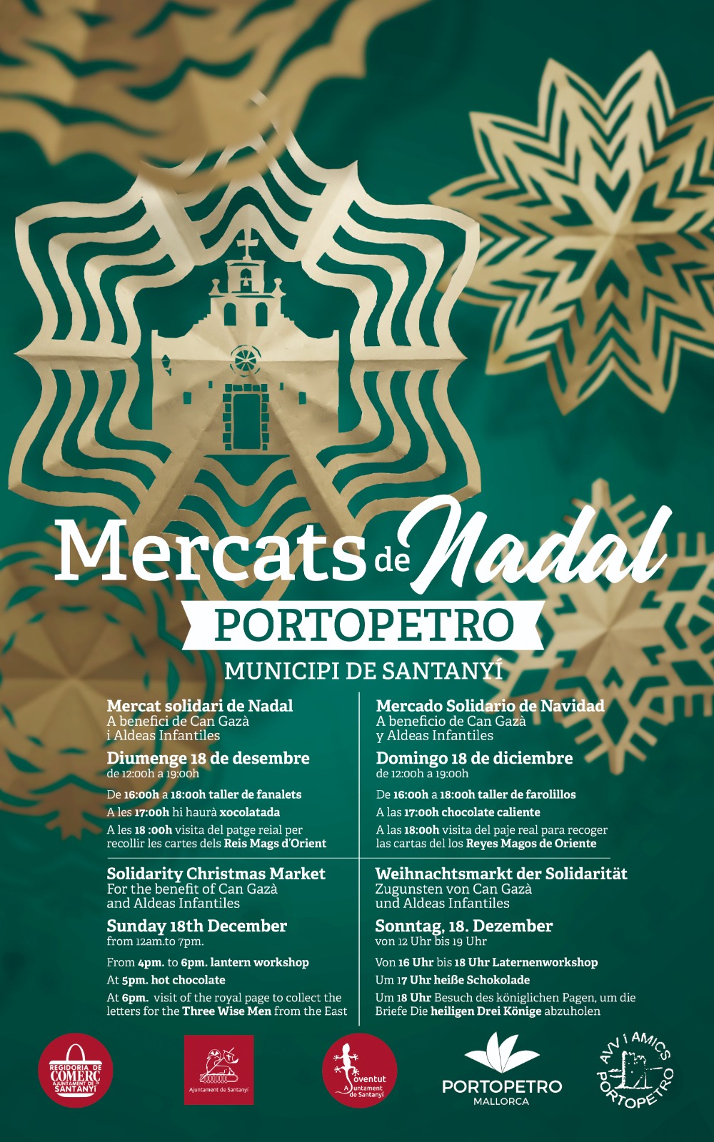 CARTELL MERCAT NADAL PORTOPETRO