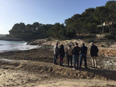 Preocupació a Santanyí per l’estat de les platges després del temporal de mal temps