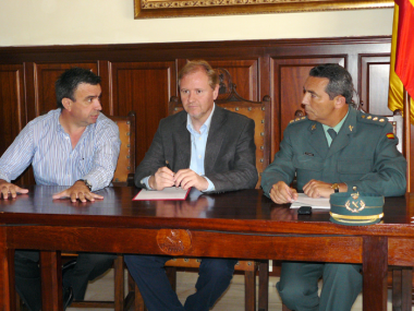 El Delegat del Govern,  aplaudeix el bon enteniment  entre la Guàrdia Civil i la Policia local de Santanyí
