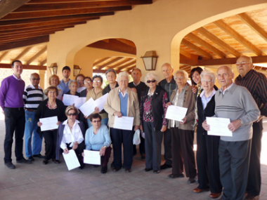 Els majors de Santanyí celebren la clausura del taller de memòria 
