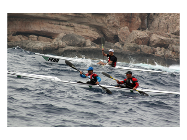 Portopetro és escenari de la segona competició del Campionat d’Espanya de Kayak de Mar