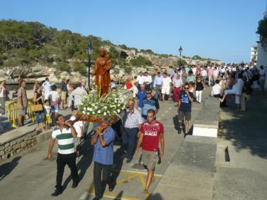 Èxit de participació a la processó marítima de  Cala Figuera 