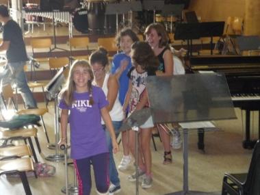 Professors i alumnes de l’Escola de Música de Santanyí aproven amb bona nota un simulacre d’evacuació en cas d’incendi