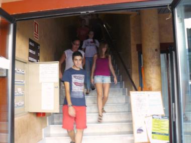 Professors i alumnes de l’Escola de Música de Santanyí aproven amb bona nota un simulacre d’evacuació en cas d’incendi