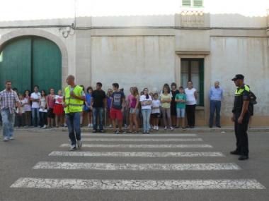 Professors i alumnes de l’Escola de Música de Santanyí aproven amb bona nota un simulacre d’evacuació en cas d’incendi