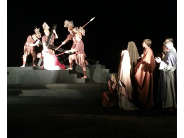 Un any més, el Via Crucis de s’Alqueria Blanca es converteix en el acte estrella de Setmana Santa