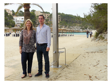 L’Ajuntament ha realitzat millores a la zona turística del municipi i adquirit una dutxa especial per a Cala Santanyí