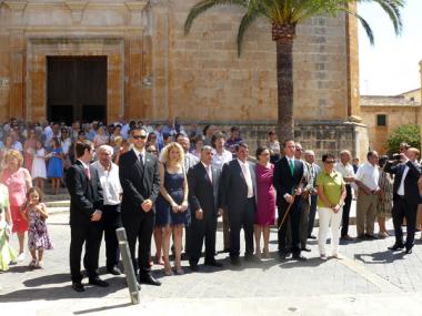LA BALANGUERA, EL BALL DELS GEGANTS I UN REFRESC PER A TOTS, EL DIA DE SANT JAUME A SANTANYÍ