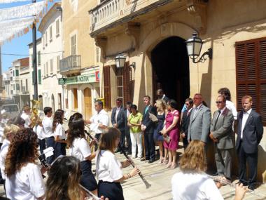 LA BALANGUERA, EL BALL DELS GEGANTS I UN REFRESC PER A TOTS, EL DIA DE SANT JAUME A SANTANYÍ