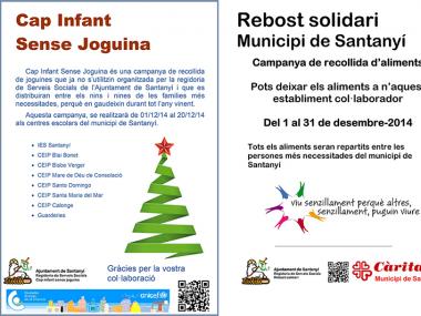 RECOLLIDA D'ALIMENTS I JOGUINES PER A LES FAMÍLIES MÉS NECESSITADES