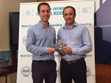 Santanyí rep el reconeixement per la seva feina en reciclatge de vidre