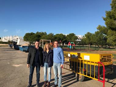 Comencen les obres del nou enllumenat públic a Cala Egos