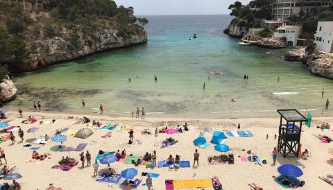 Posada en marxa la bomba de Cala Santanyí