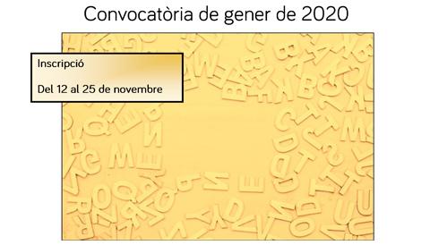 Convocatòria gener català
