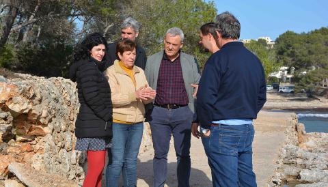 Preocupació a Santanyí per l’estat de les platges després del temporal de mal temps