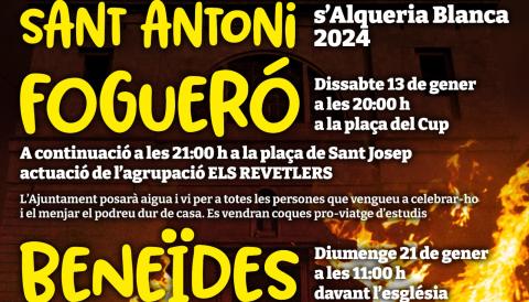 FOGUERÓ SANT ANTONI S'ALQUERIA BLANCA 2024