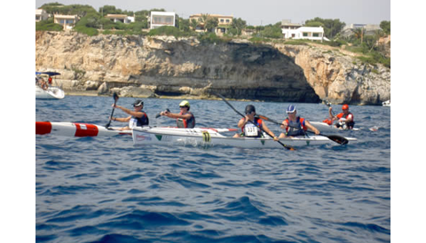 Els balears lideren la IX Copa d’Espanya de Kayak de Mar celebrada a Portopetro