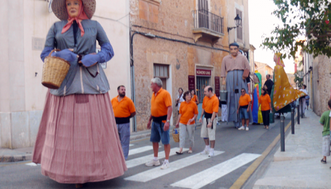 Els Gegants posaren punt i final a les festes de Sant Jaume de Santanyí