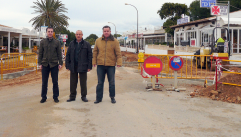 La remodelació de l’Avinguda Marina i carrer Voltor de Cala d’Or van a bon ritme