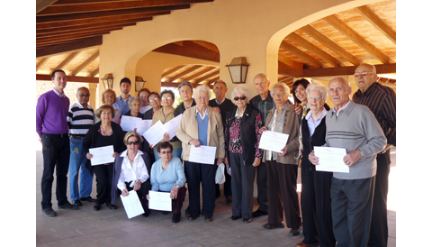 Els majors de Santanyí celebren la clausura del taller de memòria 