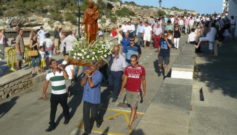 Èxit de participació a la processó marítima de  Cala Figuera 
