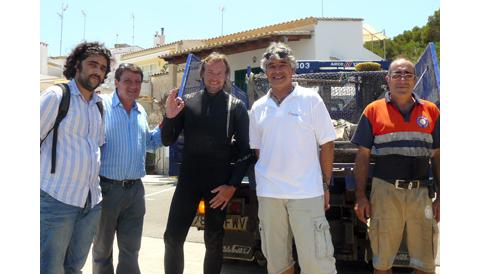 Extreuen 500 quilos de residus en unes tasques de neteja del fons marí de Portopetro
