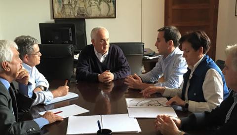REUNIÓ DE L'AJUNTAMENT DE SANTANYÍ AMB EL DIRECTOR INSULAR D'INFRAESTRUCTURES I MOBILITAT
