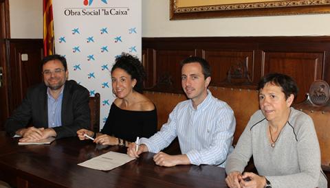 L’AJUNTAMENT I LA CAIXA RENOVEN EL CONVENI PER CEDIR AJUTS TÈCNICS I ASSESSORAMENT PROFESSIONAL PER A PERSONES AMB DEPENDÈNCIA