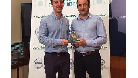 Santanyí rep el reconeixement per la seva feina en reciclatge de vidre