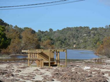 Preocupació a Santanyí per l’estat de les platges després del temporal de mal temps